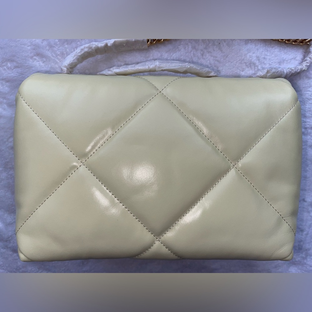 NWT Tory Burch Kira Diamond Quilt Small Shoulder Bag Convertible Frozen Zest - Picture 9 of 16